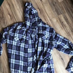 RVCA Hooded Flannel